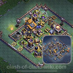 Best Builder Hall Level 10 Anti Everything Base with Link - Copy Design 2023 - BH10, #129