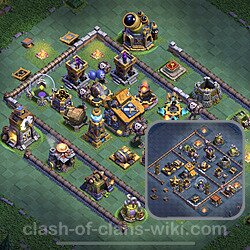 Best Builder Hall Level 10 Anti Everything Base with Link - Copy Design 2023 - BH10, #132