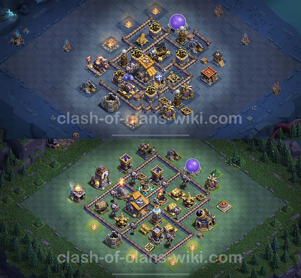 Best Builder Hall Level 10 Anti Everything Base with Link - Copy Design 2023 - BH10, #150