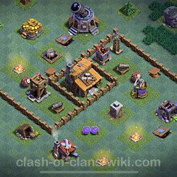 Diseño de aldea con Taller del Constructor nivel 3 - Perfecta COC Clash of Clans Base, #49