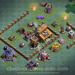 Diseño de aldea con Taller del Constructor nivel 3 - Perfecta COC Clash of Clans Base, #50