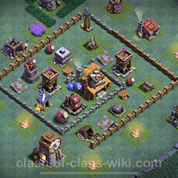Best Builder Hall Level 4 Anti Everything Base with Link - Copy Design - BH4, #42