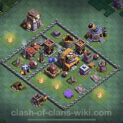 Best Builder Hall Level 4 Anti Everything Base with Link - Copy Design 2023 - BH4, #67