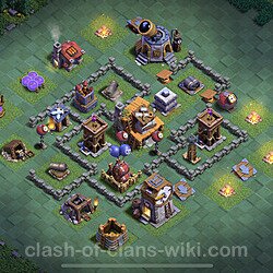 Best Builder Hall Level 4 Anti Everything Base with Link - Copy Design 2023 - BH4, #68