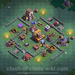 Best Builder Hall Level 4 Anti Everything Base with Link - Copy Design 2024 - BH4, #74