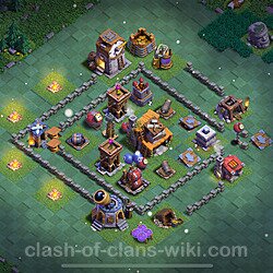 Best Builder Hall Level 4 Anti 2 Stars Base with Link - Copy Design 2024 - BH4, #75