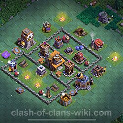 Best Builder Hall Level 4 Max Levels Base with Link - Copy Design 2024 - BH4, #76