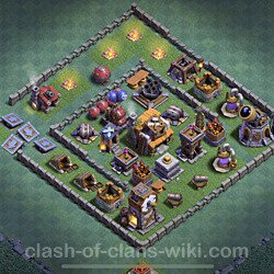 Best Builder Hall Level 5 Anti 2 Stars Base with Link - Copy Design - BH5, #100
