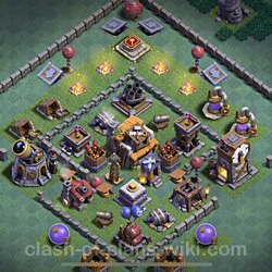 Best Builder Hall Level 5 Anti Everything Base with Link - Copy Design - BH5, #101