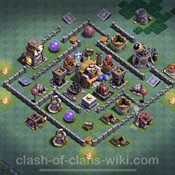 Best Builder Hall Level 5 Anti 2 Stars Base with Link - Copy Design - BH5, #103
