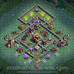Best Builder Hall Level 5 Anti 2 Stars Base with Link - Copy Design 2024 - BH5, #118