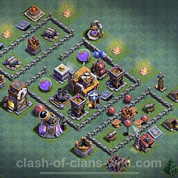 Diseño de aldea con Taller del Constructor nivel 5 Copiar - Perfecta COC Clash of Clans Base + Enlace, #16