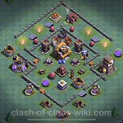Unbeatable Builder Hall Level 5 Base with Link - Copy Design - BH5, #18