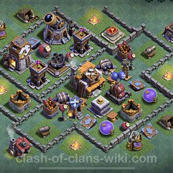 Best Builder Hall Level 5 Anti Everything Base with Link - Copy Design - BH5, #92