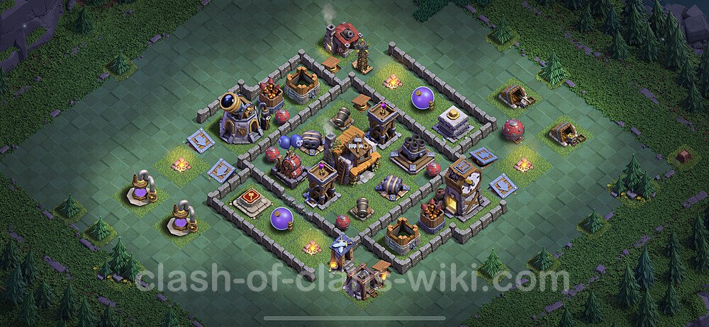 Best Builder Hall Level 5 Anti Everything Base with Link - Copy Design 2023 - BH5, #111