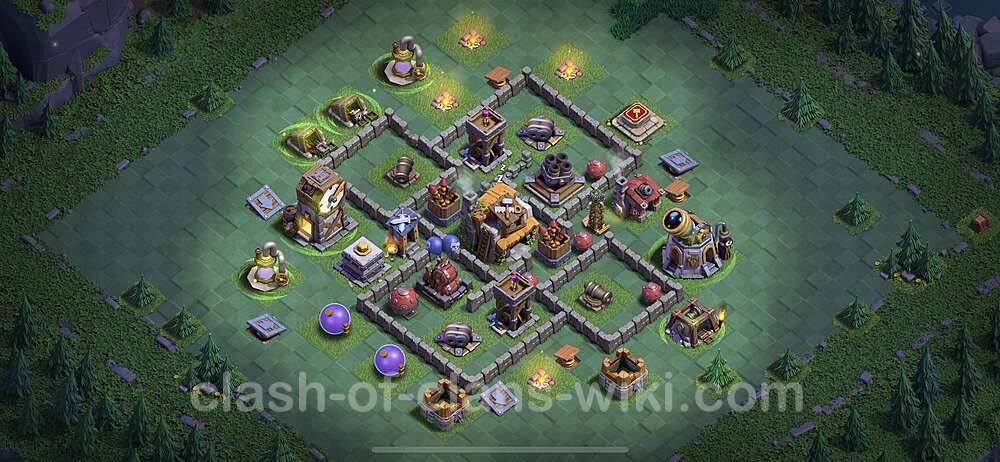 Best Builder Hall Level 5 Anti Everything Base with Link - Copy Design 2023 - BH5, #117