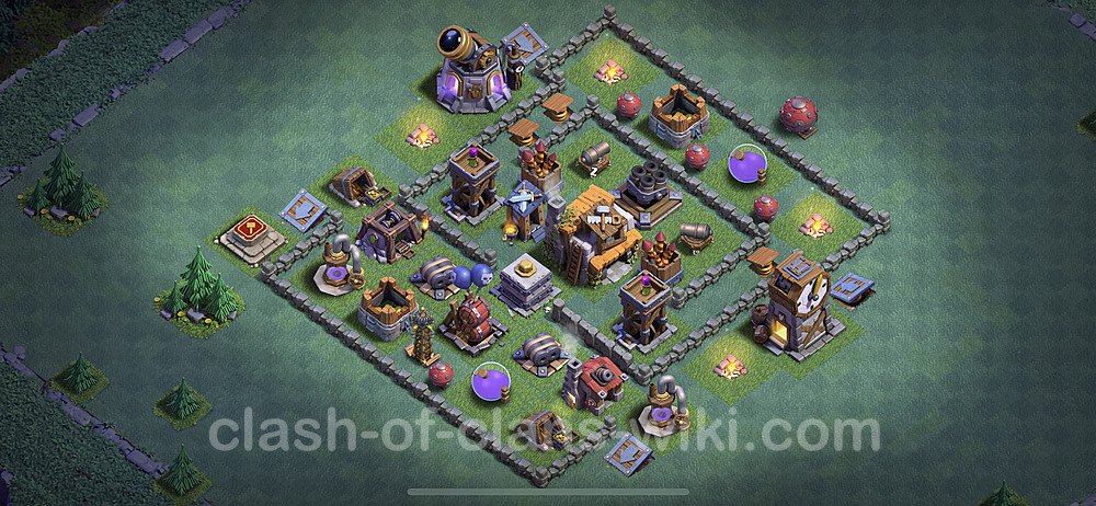 Best Builder Hall Level 5 Anti 2 Stars Base with Link - Copy Design - BH5, #15