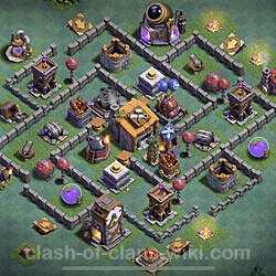 Unbeatable Builder Hall Level 6 Base with Link - Copy Design - BH6, #16