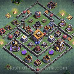Best Builder Hall Level 6 Anti 3 Stars Base with Link - Copy Design - BH6, #18