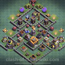 Best Builder Hall Level 6 Anti Everything Base with Link - Copy Design - BH6, #54