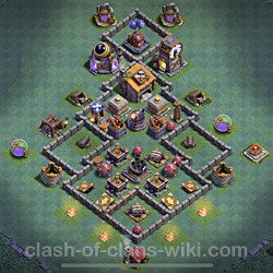 Diseño de aldea con Taller del Constructor nivel 6 Copiar - Perfecta COC Clash of Clans Base + Enlace, #66