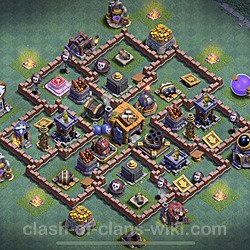 Best Builder Hall Level 7 Anti 2 Stars Base with Link - Copy Design - BH7, #33