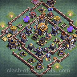 Best Builder Hall Level 7 Max Levels Base with Link - Copy Design - BH7, #43
