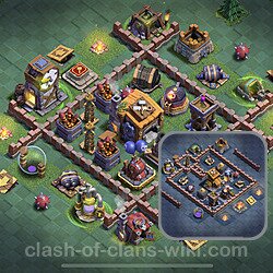 Best Builder Hall Level 7 Max Levels Base with Link - Copy Design 2023 - BH7, #49