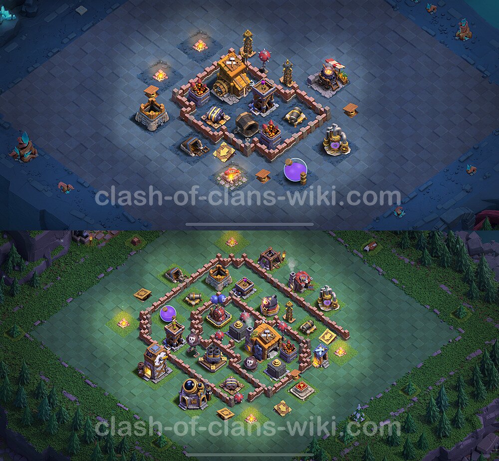 Best Builder Hall Level 7 Anti Everything Base with Link - Copy Design 2024 - BH7, #159