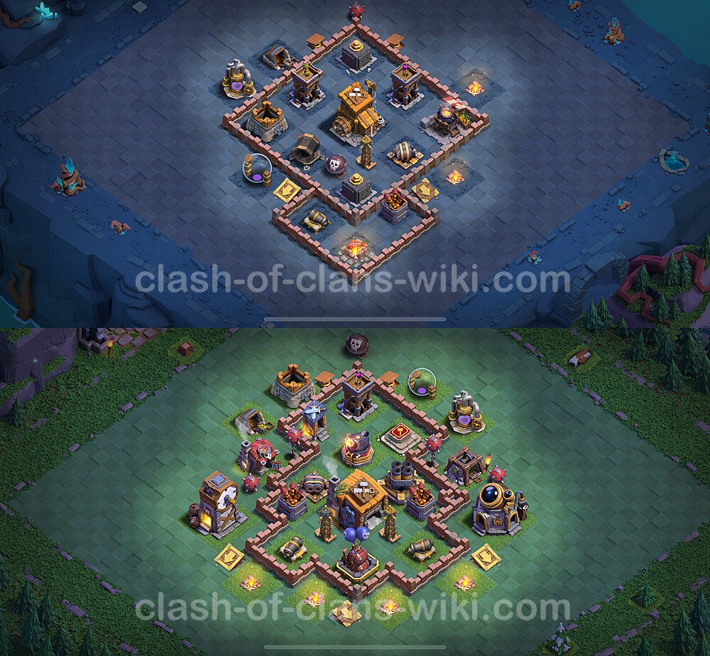 Best Builder Hall Level 7 Anti Everything Base with Link - Copy Design 2024 - BH7, #161