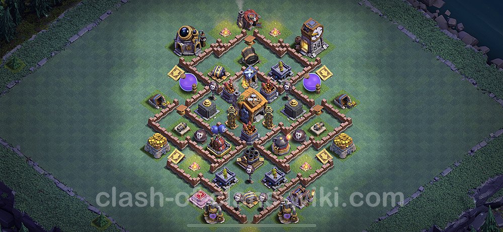 Best Builder Hall Level 7 Anti Everything Base with Link - Copy Design - BH7, #35