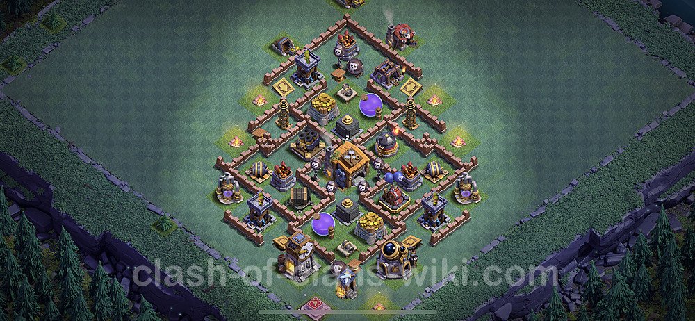 Diseño de aldea con Taller del Constructor nivel 7 Copiar - Perfecta COC Clash of Clans Base + Enlace, #39