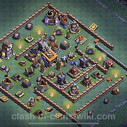 Best Builder Hall Level 8 Base with Link - Clash of Clans - BH8 Copy, #12