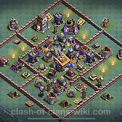 Best Builder Hall Level 8 Anti 2 Stars Base with Link - Copy Design - BH8, #13