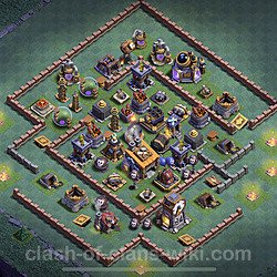 Best Builder Hall Level 8 Anti Everything Base with Link - Copy Design - BH8, #15