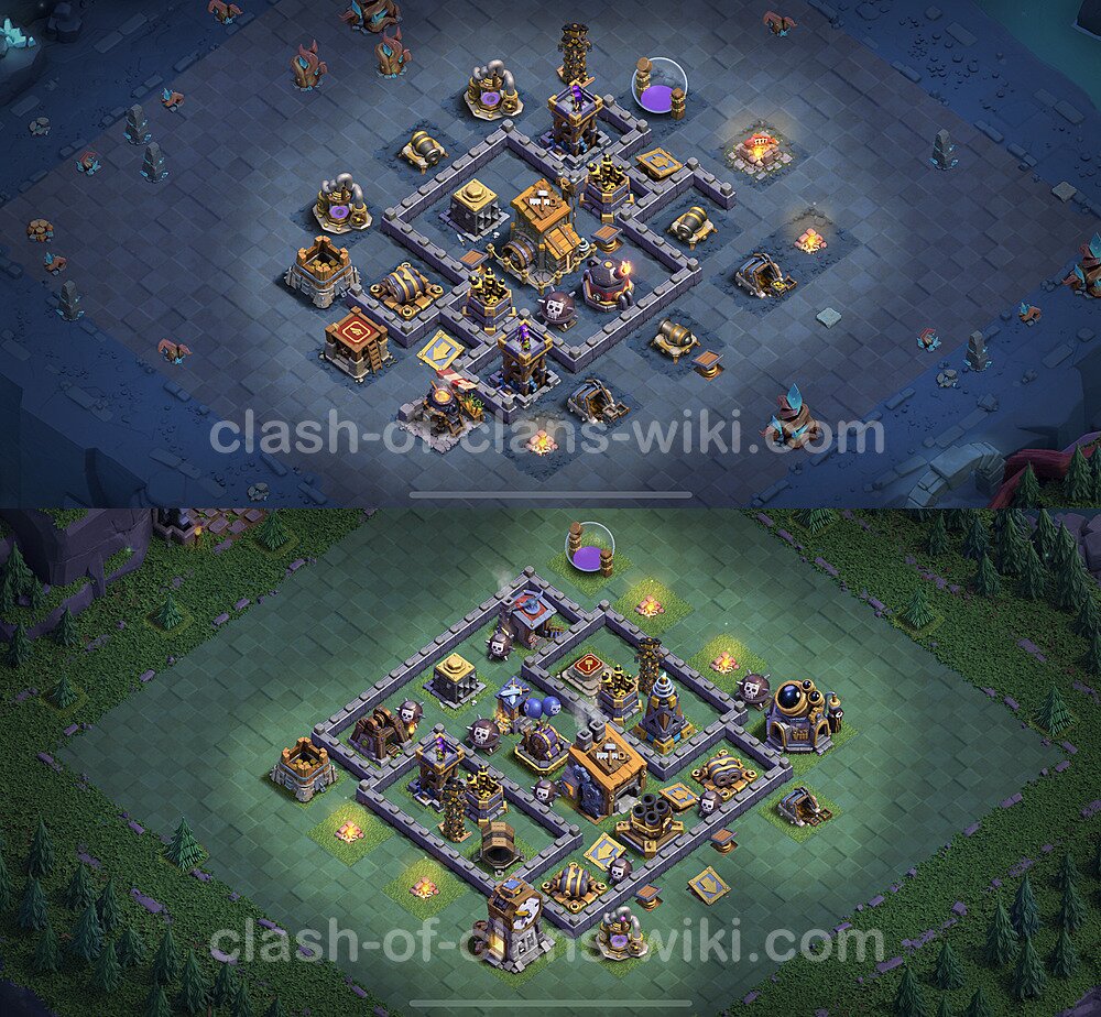 Best Builder Hall Level 8 Base with Link - Clash of Clans 2023 - BH8 Copy, #62