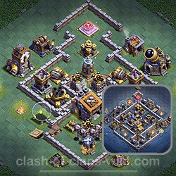 Best Builder Hall Level 9 Anti 2 Stars Base with Link - Copy Design 2023 - BH9, #130