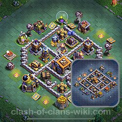 Best Builder Hall Level 9 Anti Everything Base with Link - Copy Design 2024 - BH9, #147
