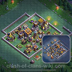 Best Builder Hall Level 9 Anti Everything Base with Link - Copy Design 2024 - BH9, #149