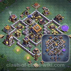 Best Builder Hall Level 9 Anti Everything Base with Link - Copy Design 2023 - BH9, #65