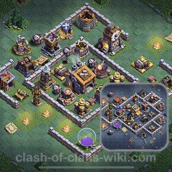 Best Builder Hall Level 9 Base with Link - Clash of Clans 2023 - BH9 Copy, #70