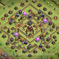 Base plan (layout), Town Hall Level 10 for trophies (defense) (#1028)