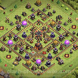 Base plan (layout), Town Hall Level 10 for trophies (defense) (#1181)