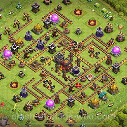 Base plan (layout), Town Hall Level 10 for trophies (defense) (#1446)