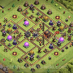 Base plan (layout), Town Hall Level 10 for trophies (defense) (#270)