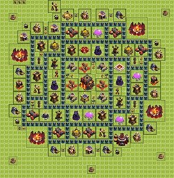Base plan (layout), Town Hall Level 10 for trophies (defense) (#3)