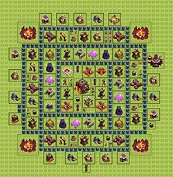 Base plan (layout), Town Hall Level 10 for trophies (defense) (#4)