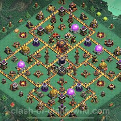 Base plan (layout), Town Hall Level 10 for trophies (defense) (#692)