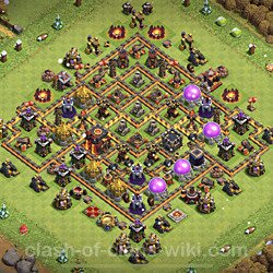 Base plan (layout), Town Hall Level 10 for trophies (defense) (#791)