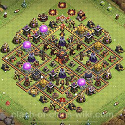 Base plan (layout), Town Hall Level 10 for trophies (defense) (#829)